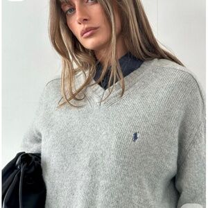 Ralph Lauren grey knit sweater